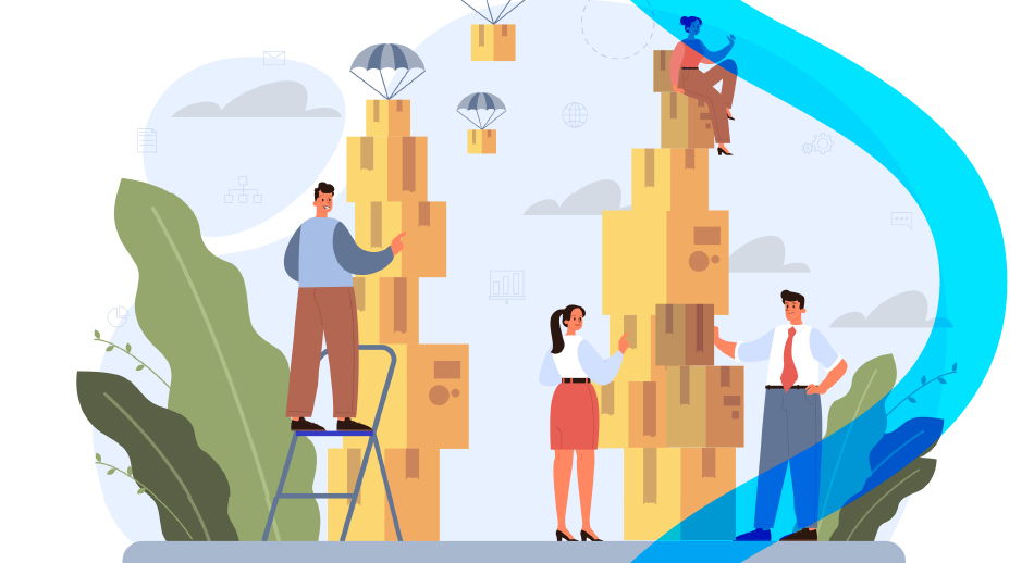 Immagine illustrata che rappresenta il tema delle fondazione europrogettazione territori