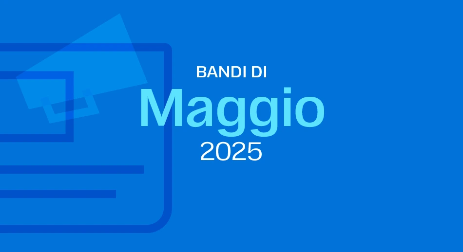 Scritta che riporta: i bandi europei 2025 di maggio