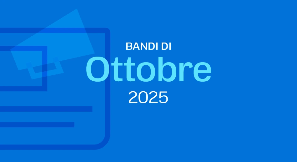 Scritta che riporta: i bandi europei 2025 di ottobre