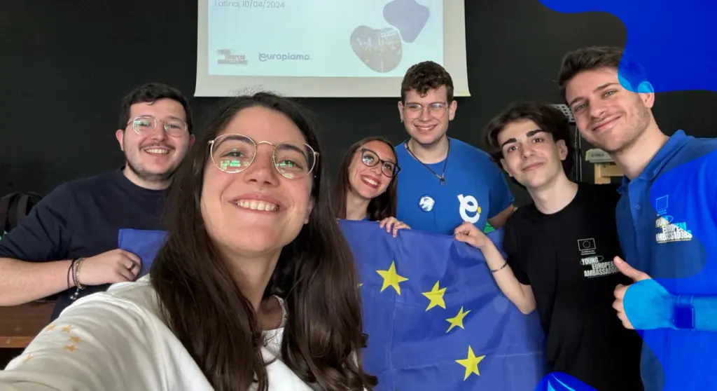 A group of young people participating in the Erasmus+ project
