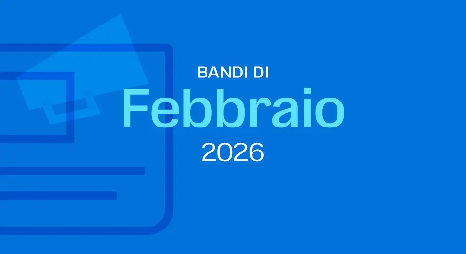 Scritta che riporta bandi europei 2026 di febbraio